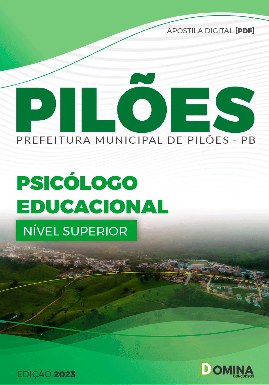 Apostila Concurso Pref Pilões PB 2023 Psicólogo Educacional