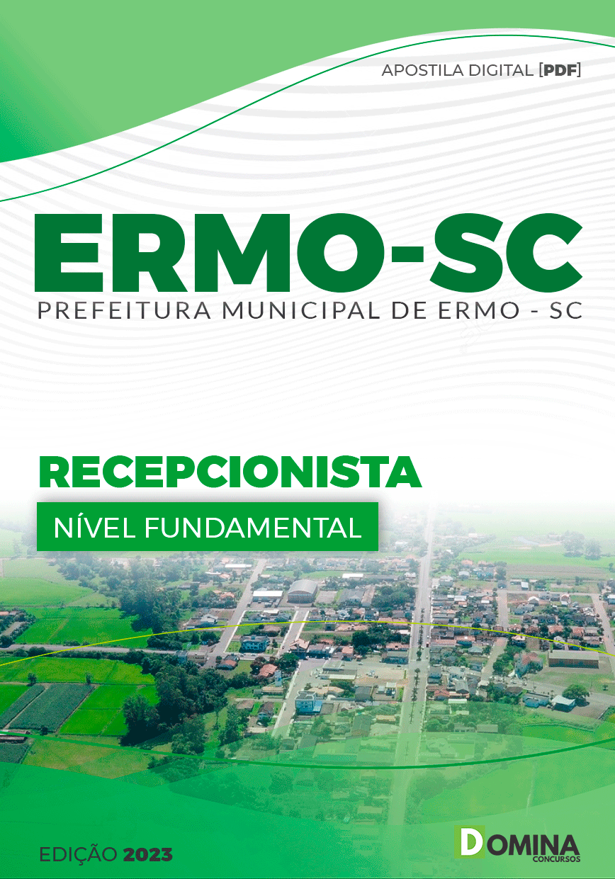 Apostila Concurso Prefeitura Ermo SC 2023 Recepcionista