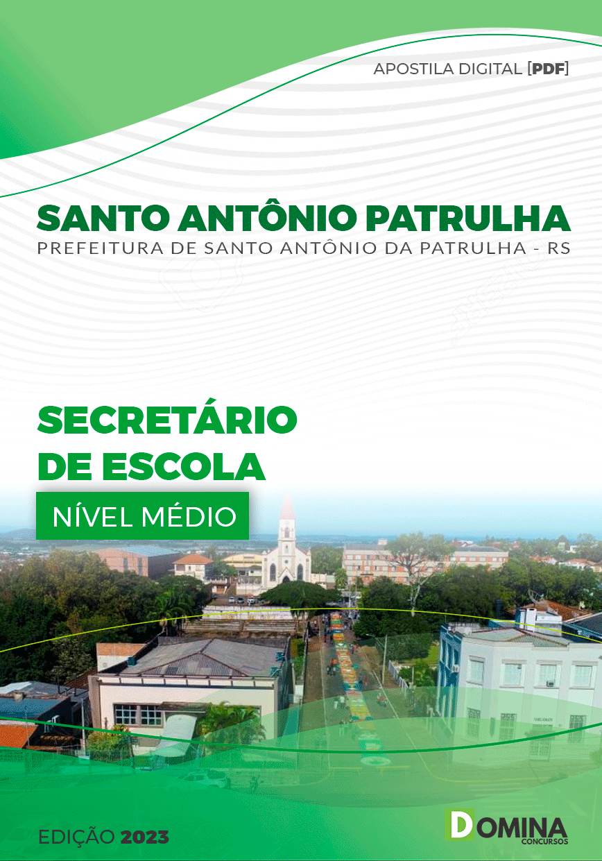 Apostila Pref Santo Antônio da Patrulha RS 2023 Secretário Escola