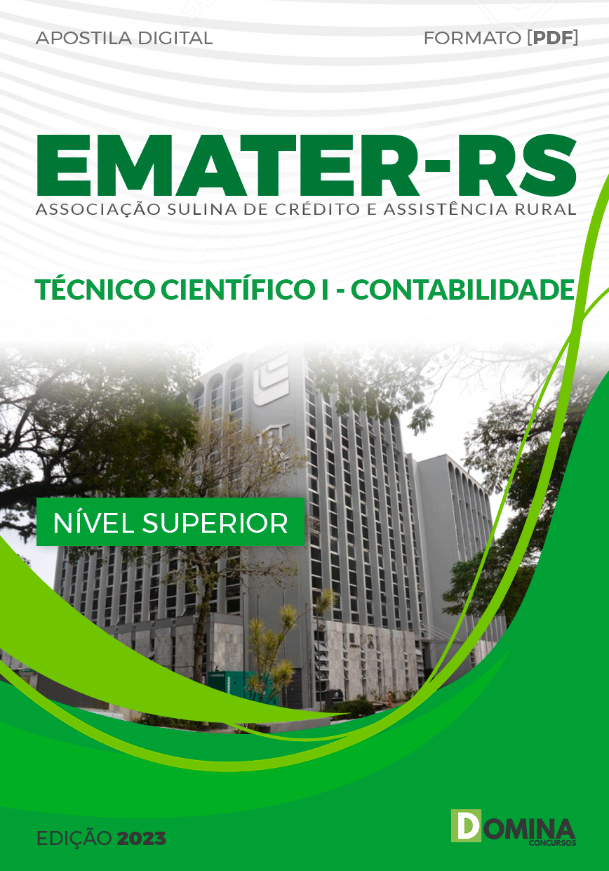 Apostila Emater RS 2023 Técnico Científico I Contabilidade