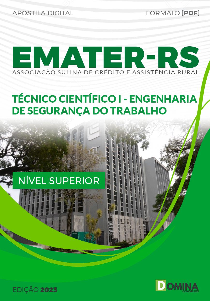Apostila Emater RS 2023 Técnico Científico I Engenharia Segurança Trabalho