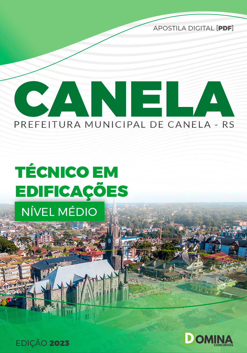 Apostila Pref Canela RS 2023 Técnico Edificações