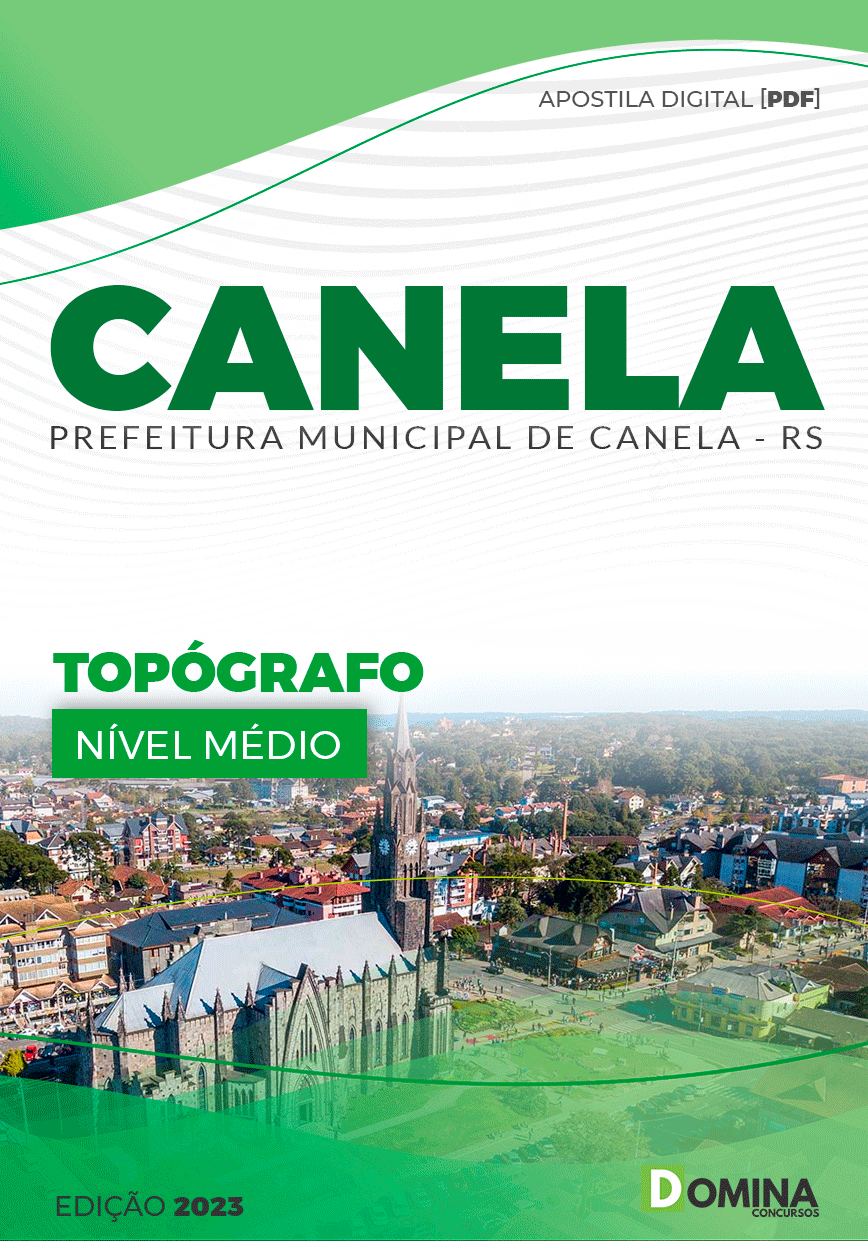 Apostila Concurso Pref Canela RS 2023 Topógrafo