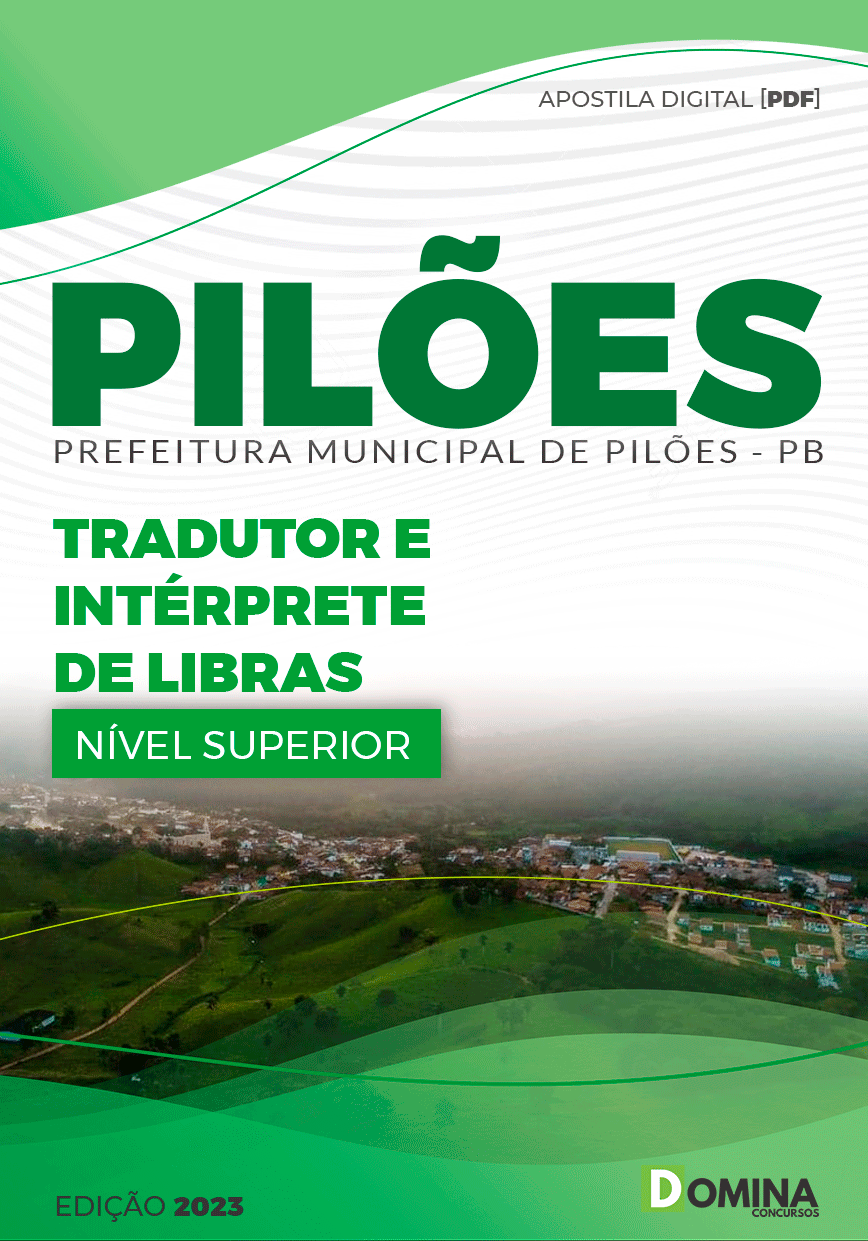 Apostila Pref Pilões PB 2023 Tradutor Intérprete Libras