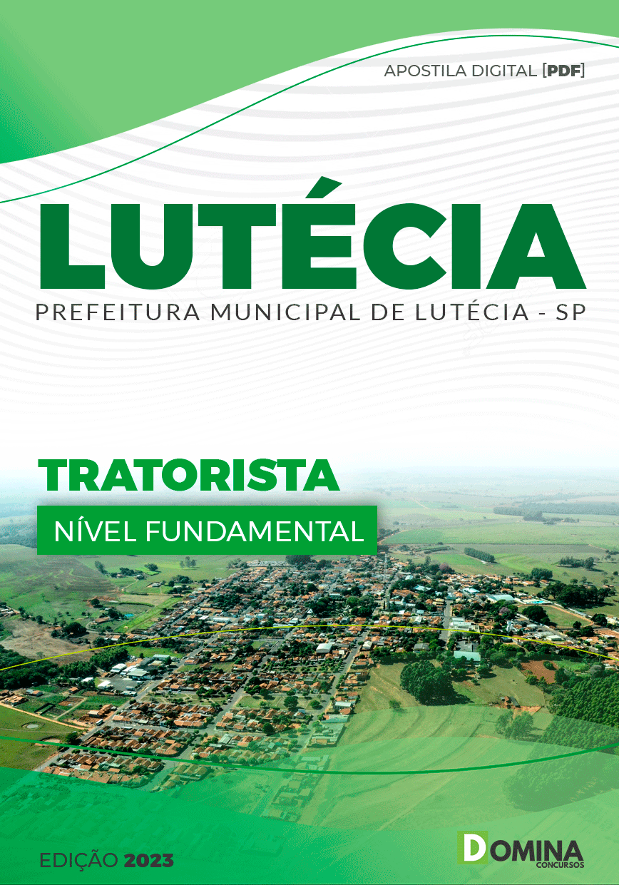 Apostila Concurso Público Pref Lutécia SP 2023 Tratorista