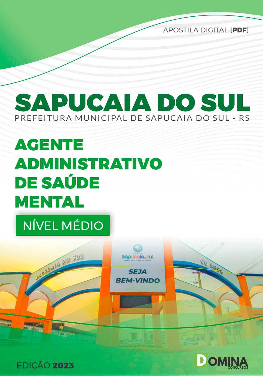 Apostila Pref Sapucaia do Sul RS 2023 Agente Adm Saúde Mental