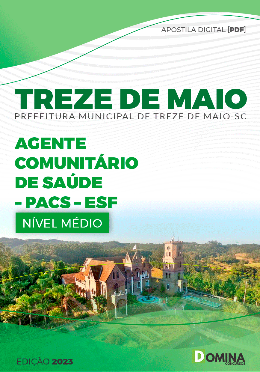 Apostila Pref Treze de Maio SC 2023 Agente Comunitário Saúde ESF