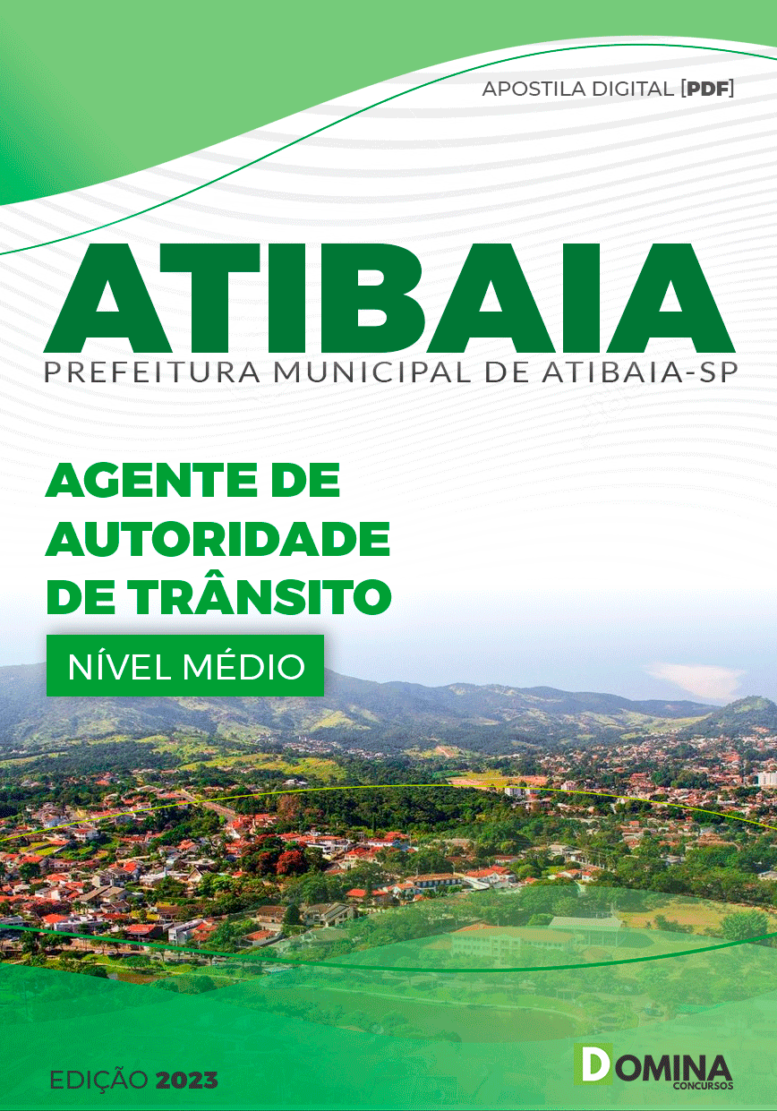 Apostila Pref Atibaia SP 2023 Agente Autoridade Trânsito