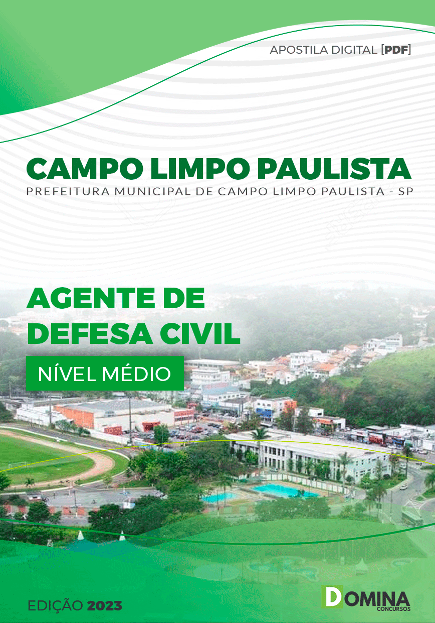 Apostila Pref Campo Limpo Paulista SP 2023 Agente Defesa Civil