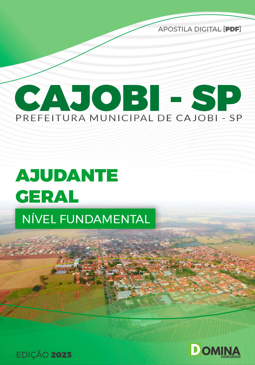 Apostila Concurso Pref Cajobi SP 2023 Ajudante Geral
