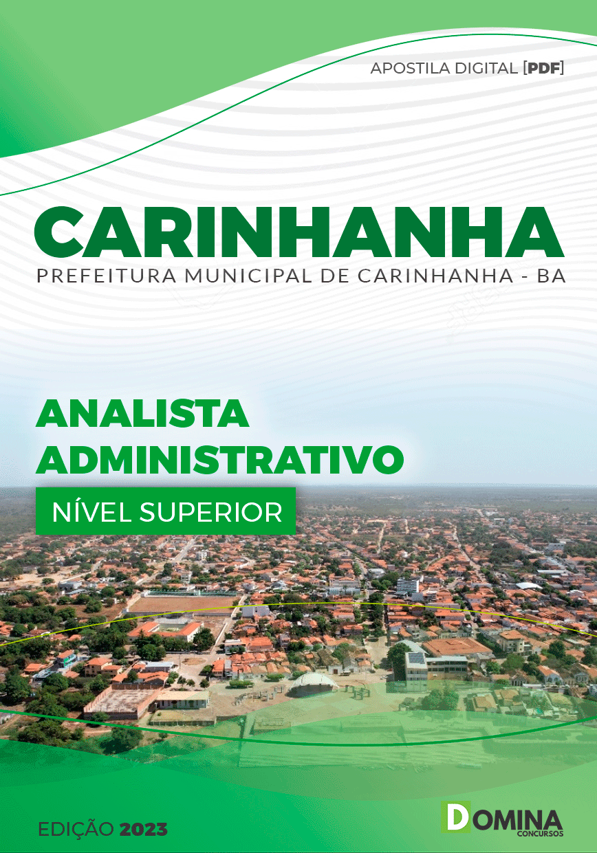 Apostila Pref Carinhanha BA 2023 Analista Administrativo