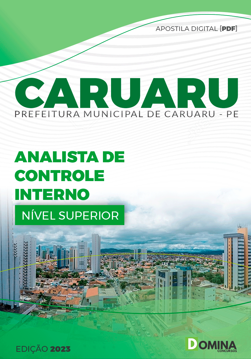 Apostila Pref Caruaru PE 2023 Analista Controle Interno