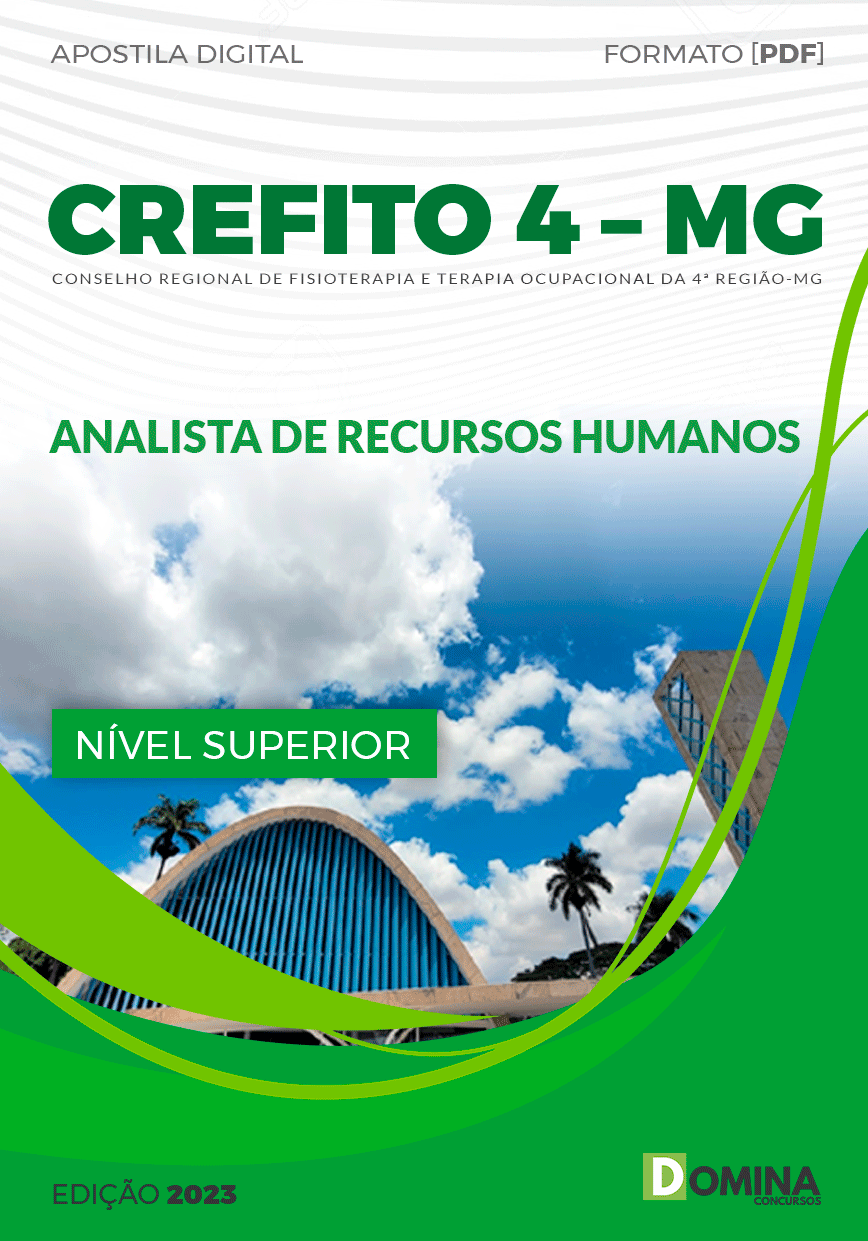 Apostila CREFITO 4 MG 2023 Analista Recursos Humanos