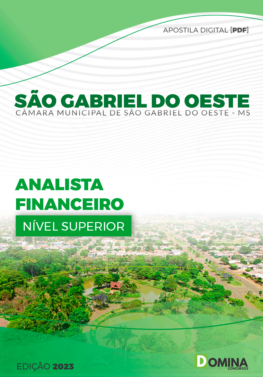 Apostila Câmara São Gabriel do Oeste MS 2023 Analista Financeiro