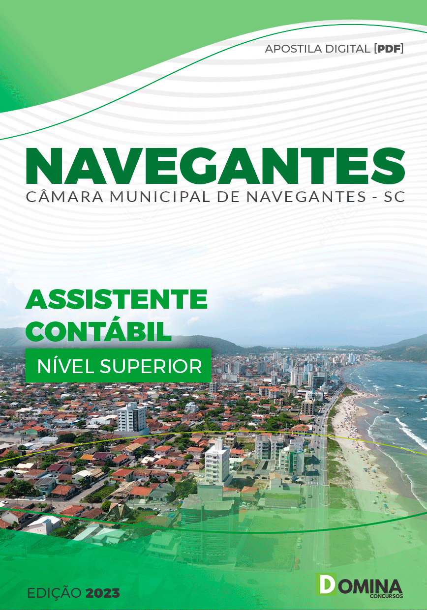 Apostila Câmara Navegantes SC 2023 Assistente Contábil