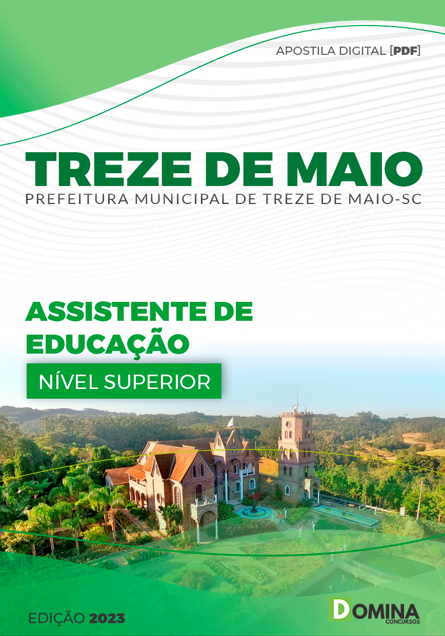Apostila Pref Treze de Maio SC 2023 Assistente Educação