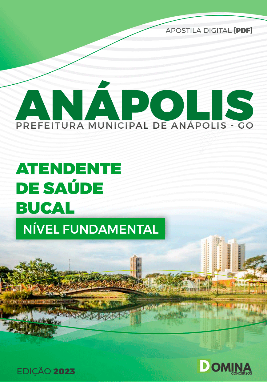 Apostila Pref Anápolis GO 2023 Atendente Saúde Bucal
