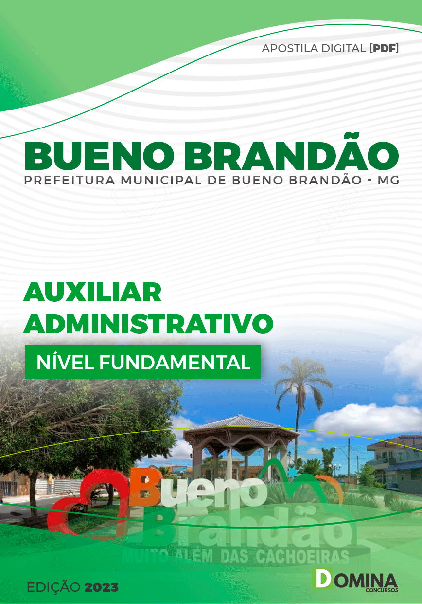 Apostila Pref Bueno Brandão MG 2024 Auxiliar Administrativo