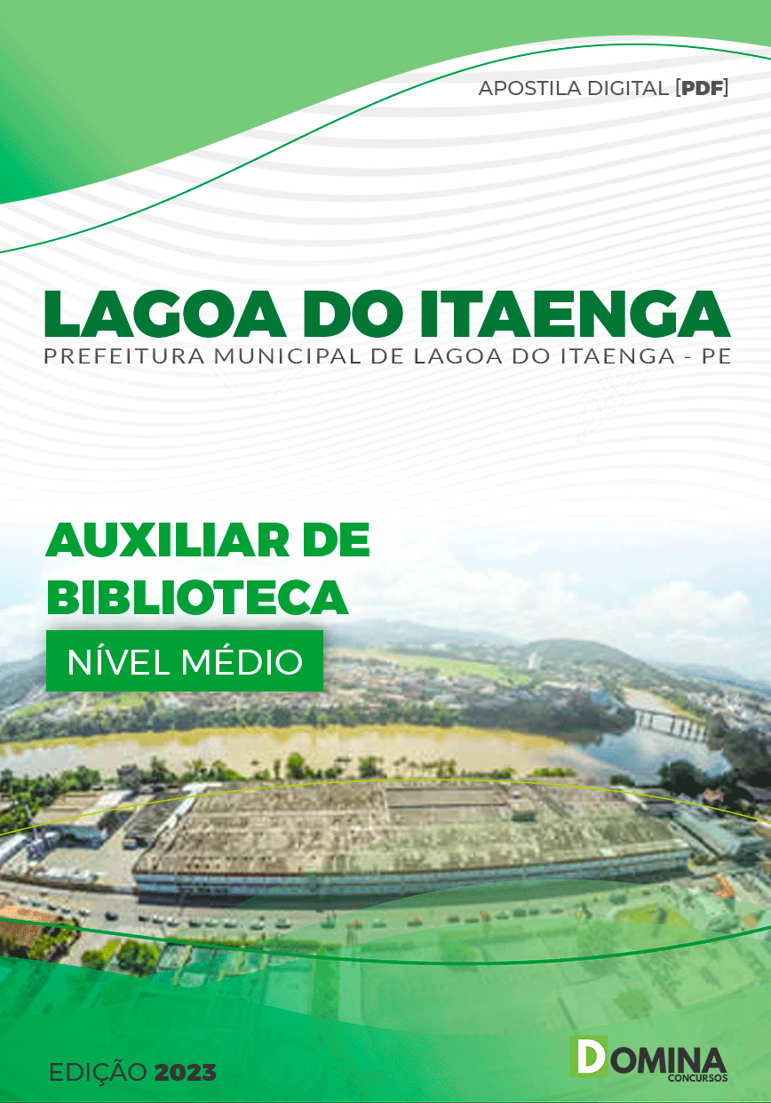 Apostila Pref Lagoa de Itaenga PE 2023 Auxiliar Biblioteca