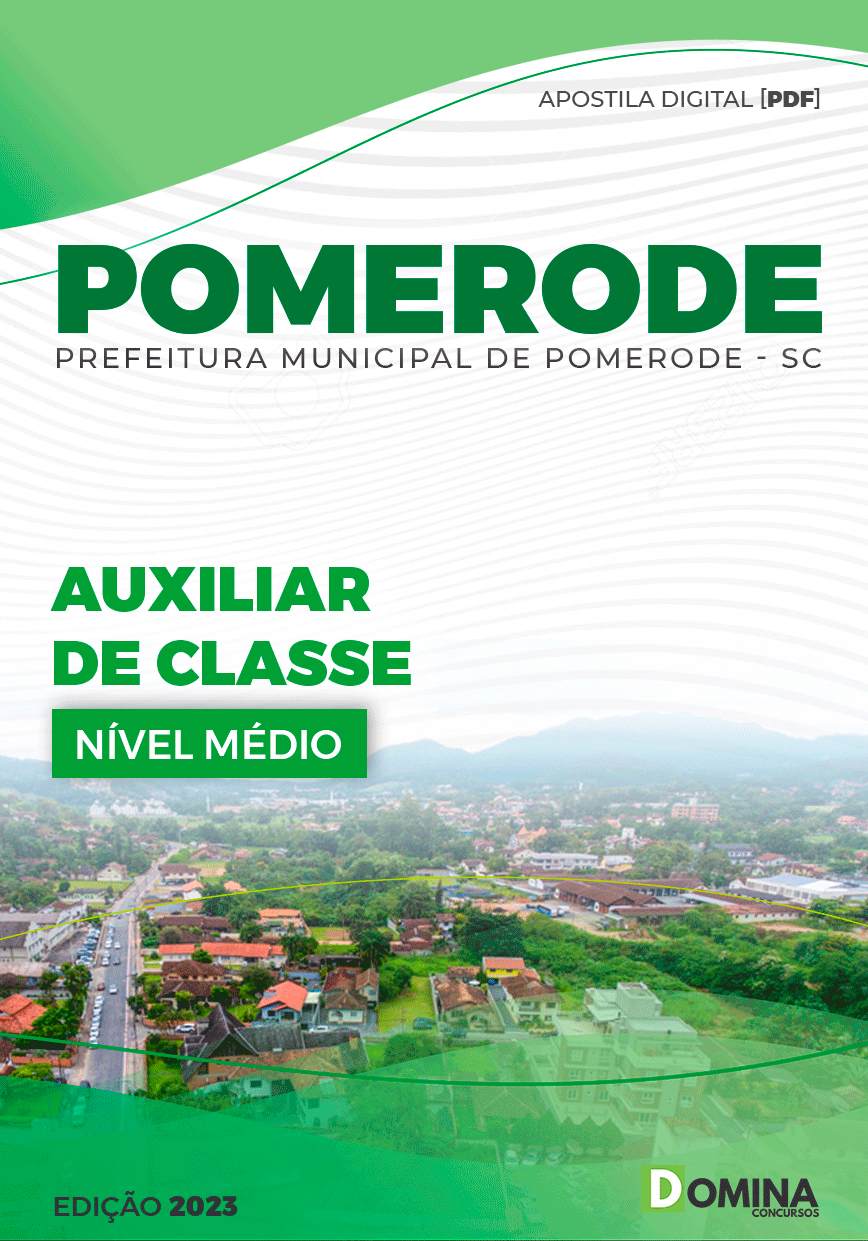 Apostila Pref Pomerode SC 2023 Auxiliar de Classe