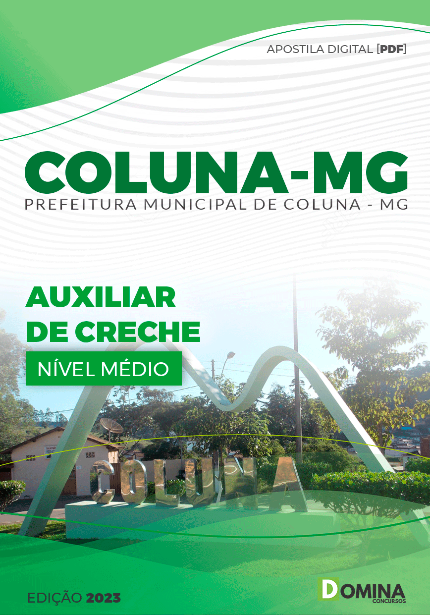 Apostila Concurso Pref Coluna MG 2023 Auxiliar Creche