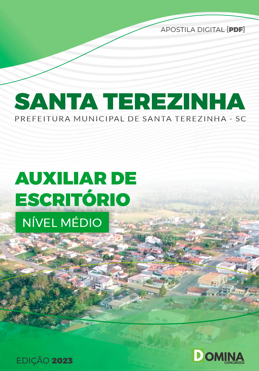 Apostila Pref Santa Terezinha SC 2023 Auxiliar de Escritório