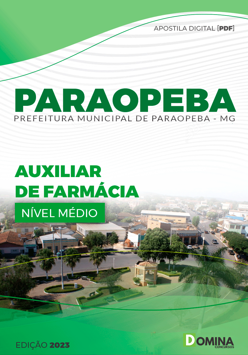 Apostila Pref Paraopeba MG 2023 Auxiliar de Farmácia