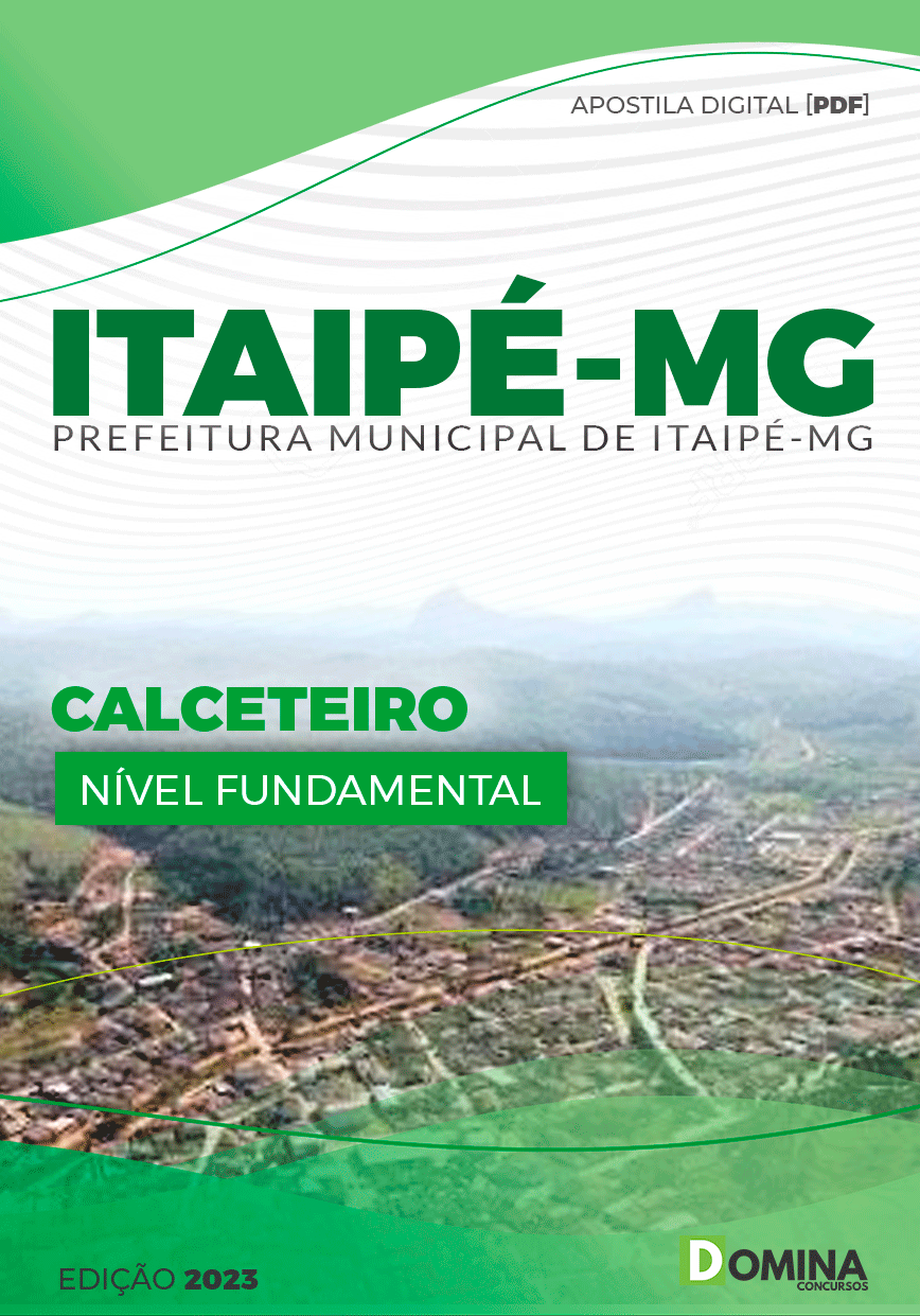 Apostila Concurso Pref Itaipé MG 2023 Calceteiro