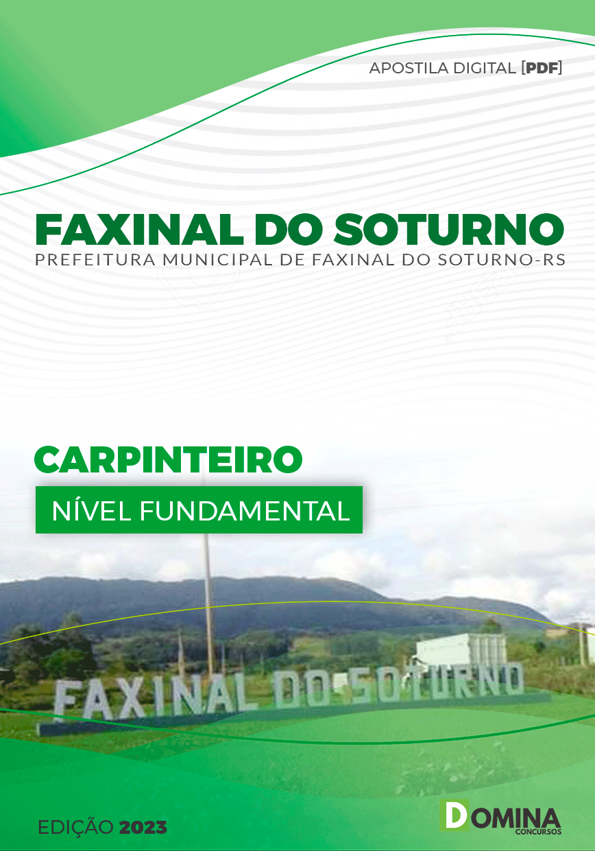 Apostila Pref Faxinal Soturno RS 2023 Carpinteiro