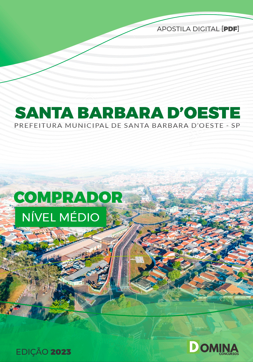 Apostila Pref Santa Barbara d’Oeste SP 2023 Comprador