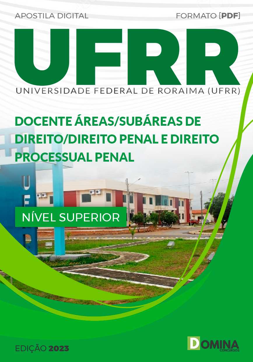 Apostila UFRR 2023 Docente Direito Penal Direito Processual Penal