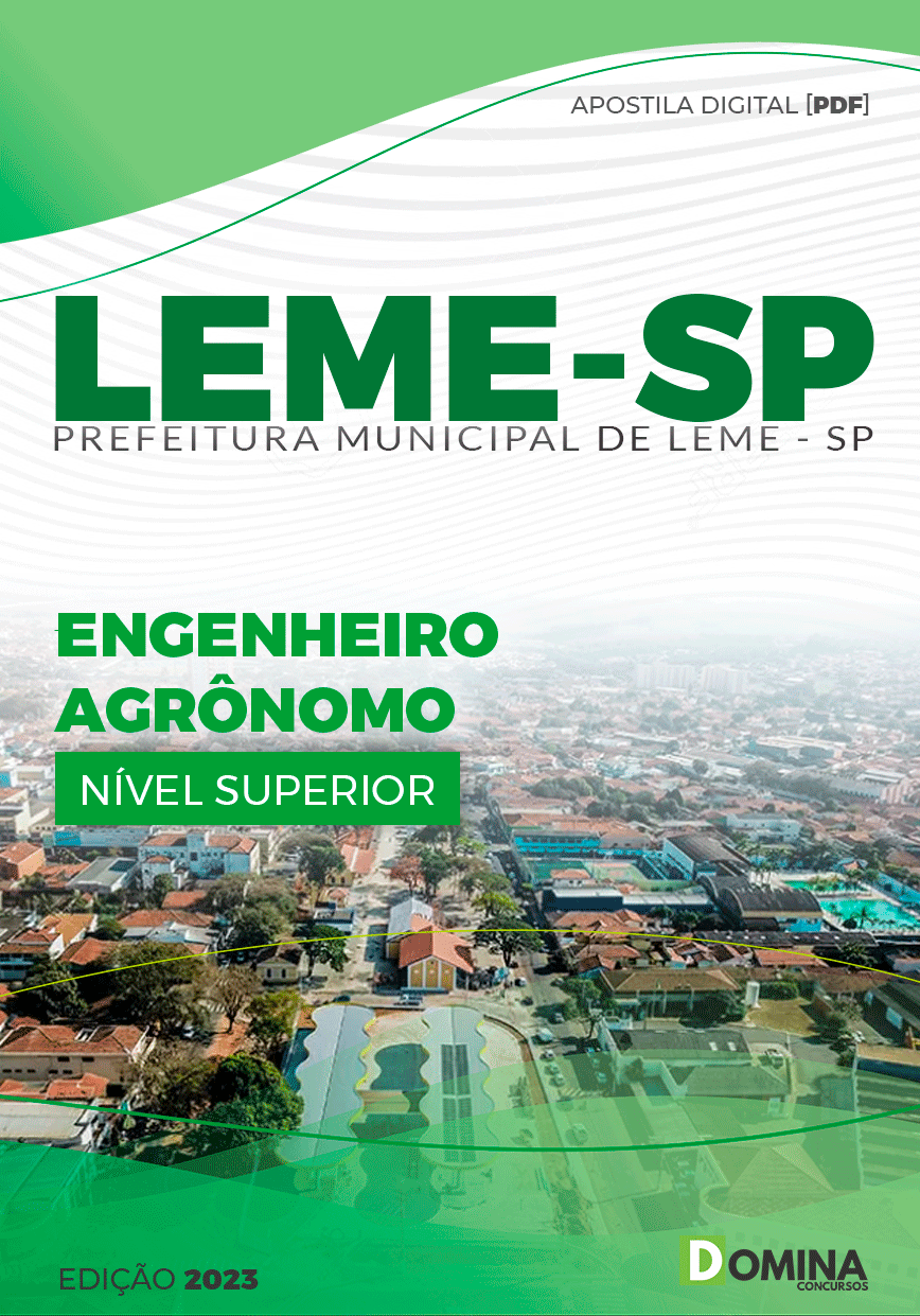 Apostila Pref Leme SP 2023 Engenheiro Agrônomo