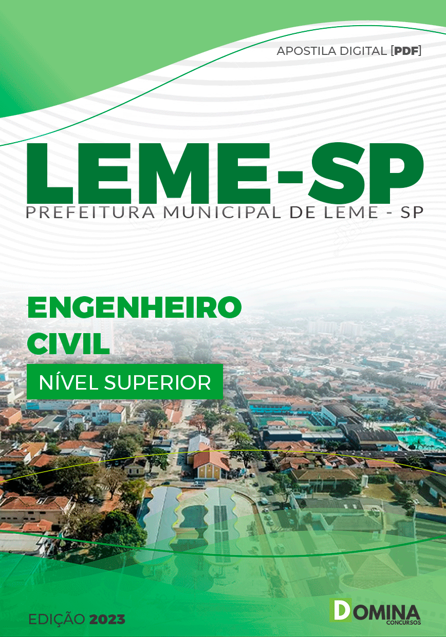 Apostila Pref Leme SP 2023 Engenheiro Civil