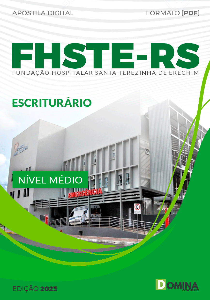 Apostila Concurso FHSTE RS 2023 Escriturário