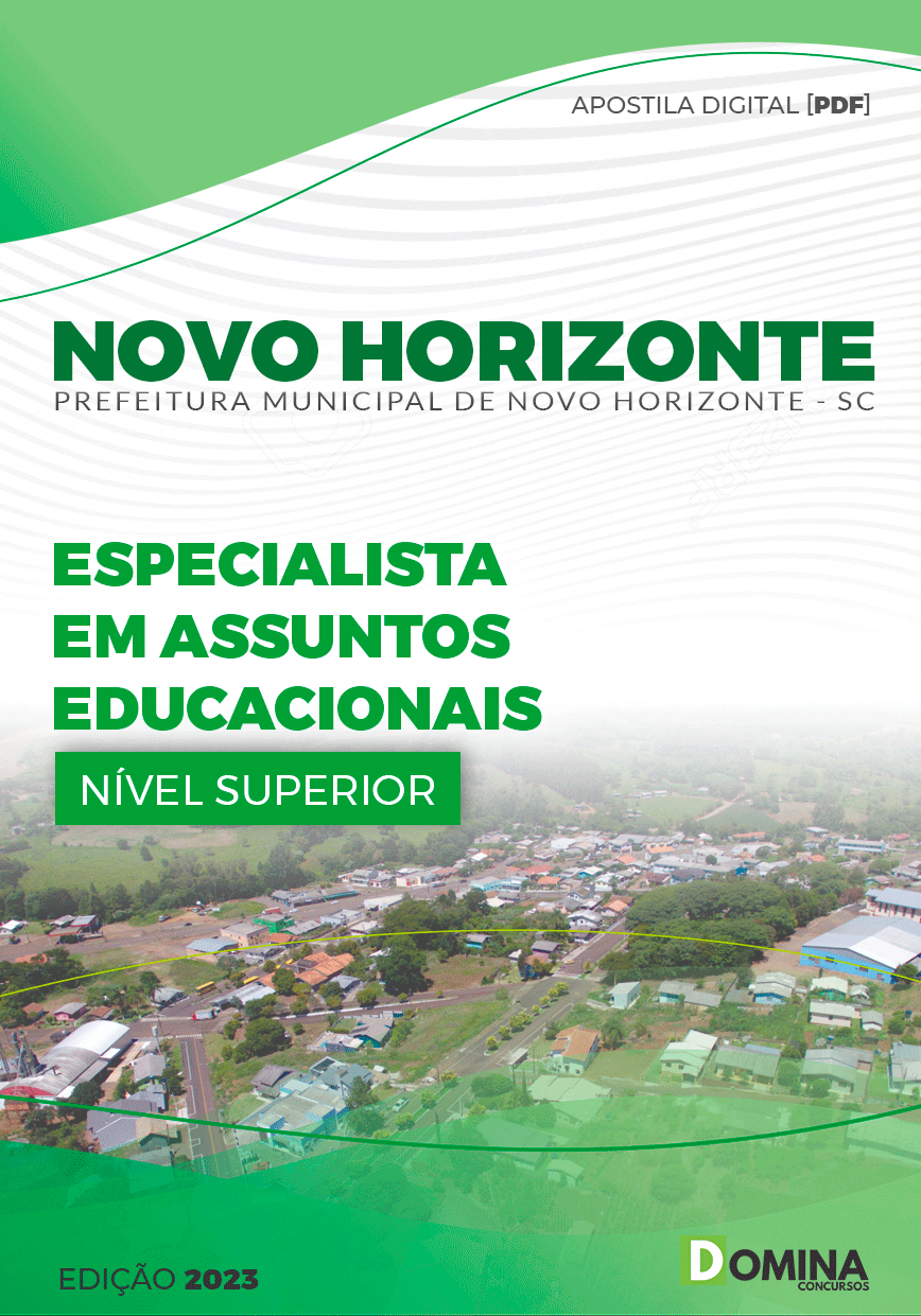 Apostila Pref Novo Horizonte SC 2023 Professor Assuntos Educacionais