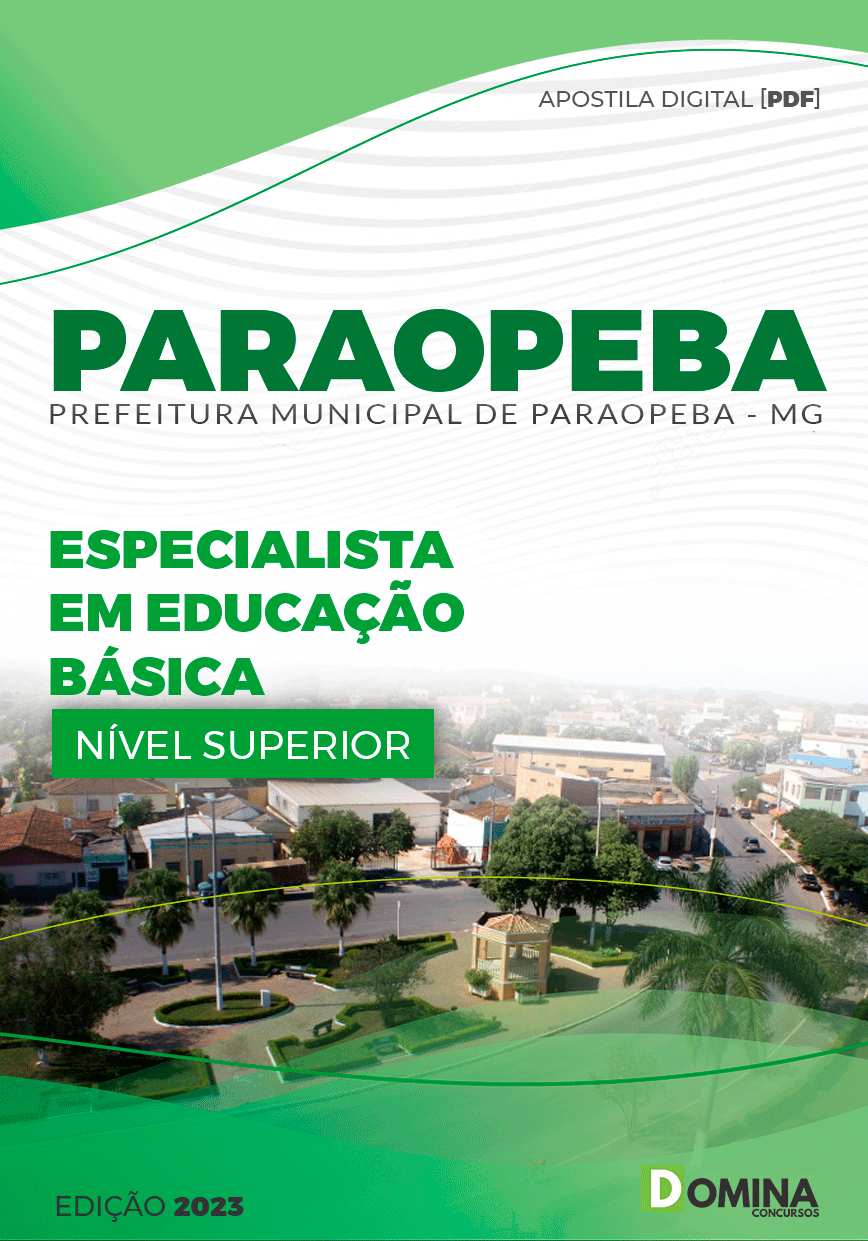 Apostila Pref Paraopeba MG 2023 Especialista em Educação