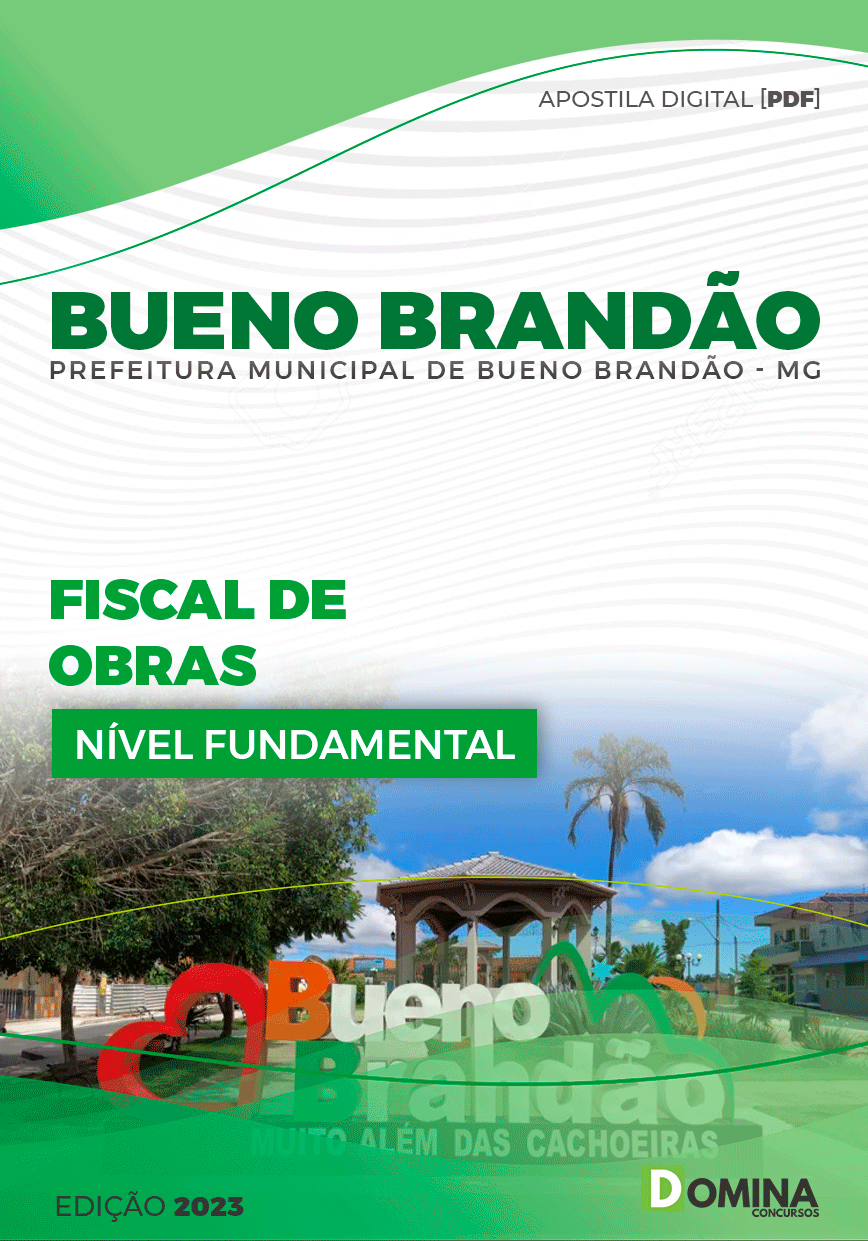 Apostila Pref Bueno Brandão MG 2024 Fiscal Obras