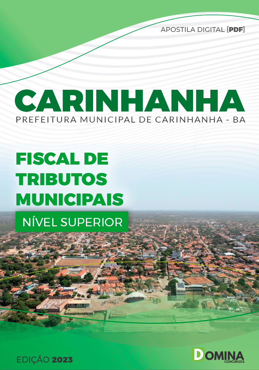 Apostila Pref Carinhanha BA 2023 Fiscal Tributos Municipais