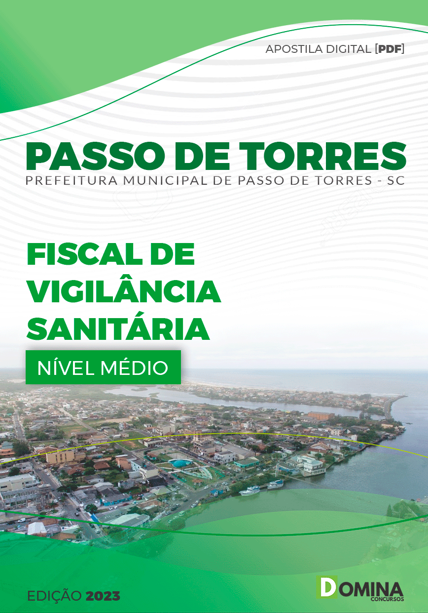 Apostila Pref Passo de Torres SC 2023 Fiscal Vigilância Sanitária