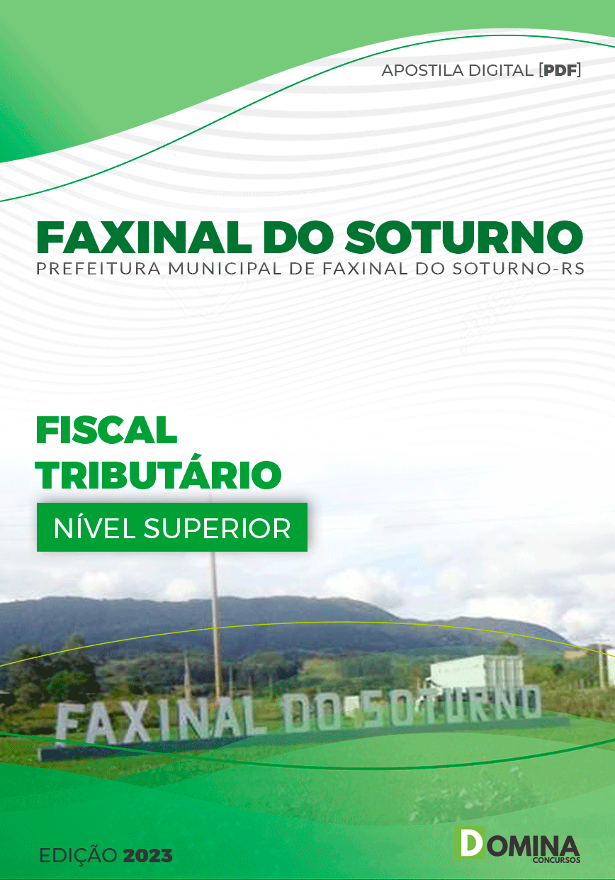 Apostila Pref Faxinal Soturno RS 2023 Fiscal Tributário