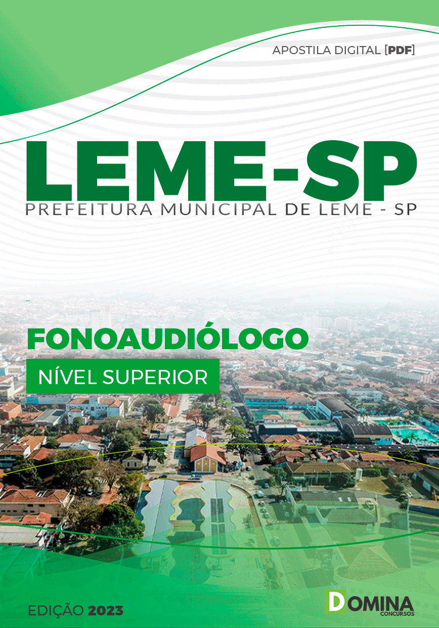 Apostila Pref Leme SP 2023 Fonoaudiólogo