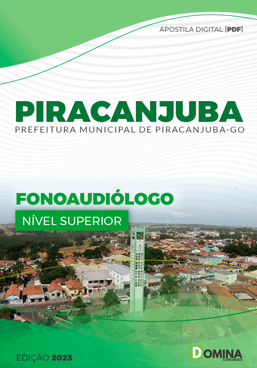 Apostila Concurso Pref Piracanjuba GO 2023 Fonoaudiólogo