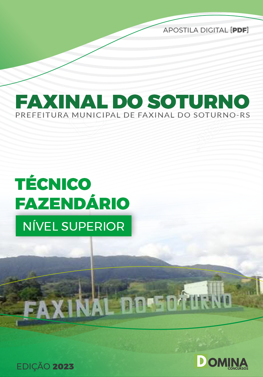 Apostila Pref Faxinal Soturno RS 2023 Técnico Fazendário