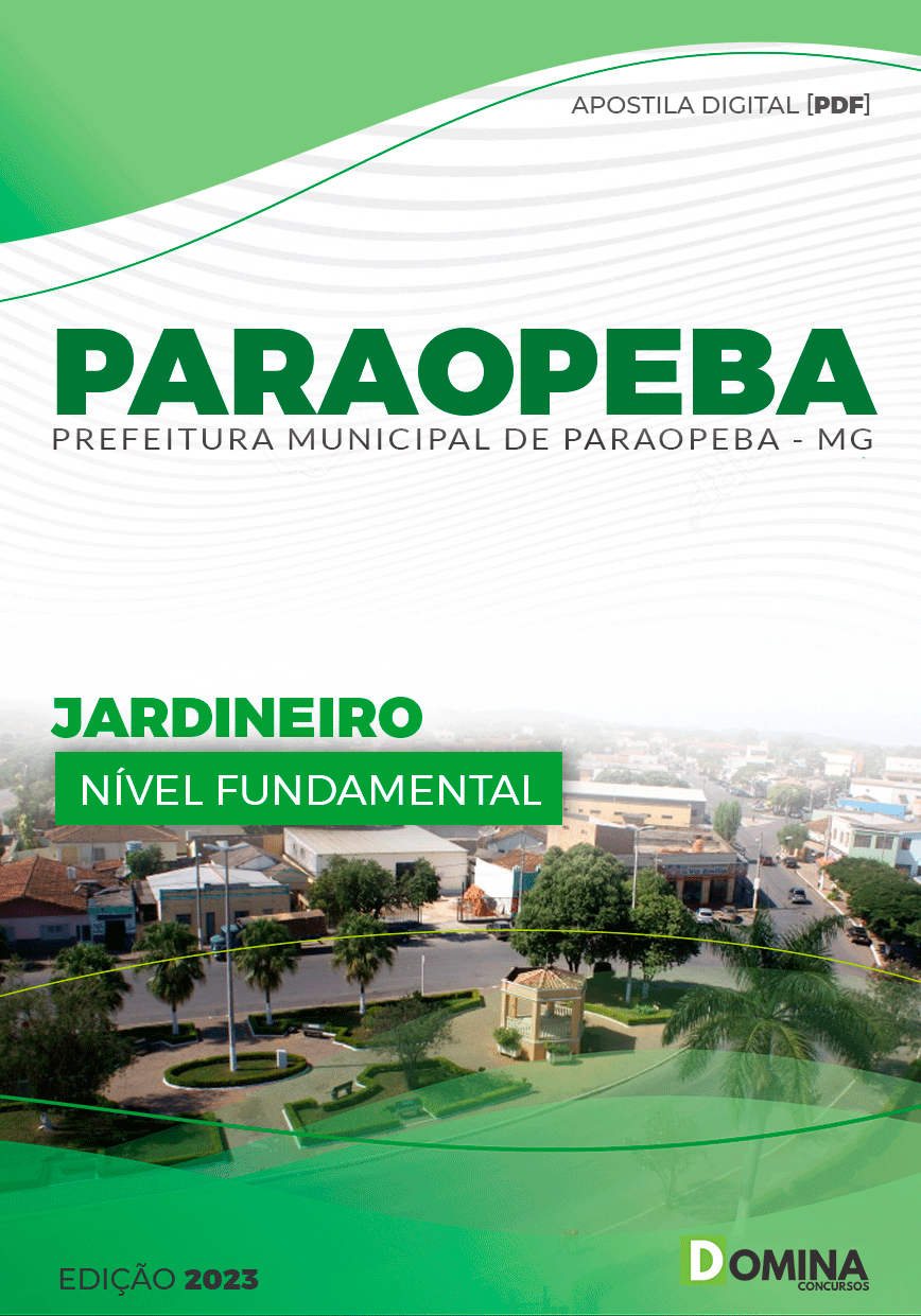 Apostila Pref Paraopeba MG 2023 Jardineiro