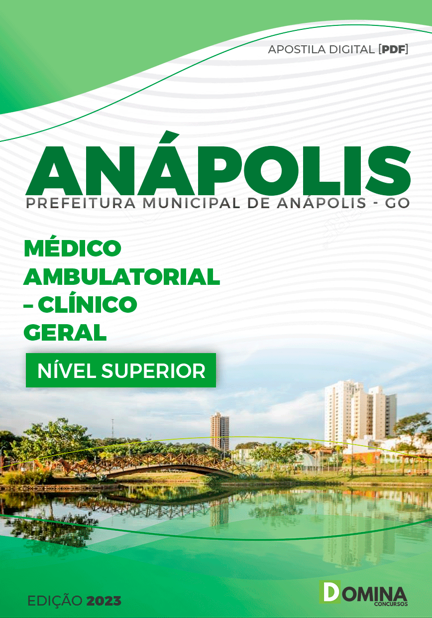 Apostila Pref Anápolis GO 2023 Médico Ambulatorial Clínico Geral