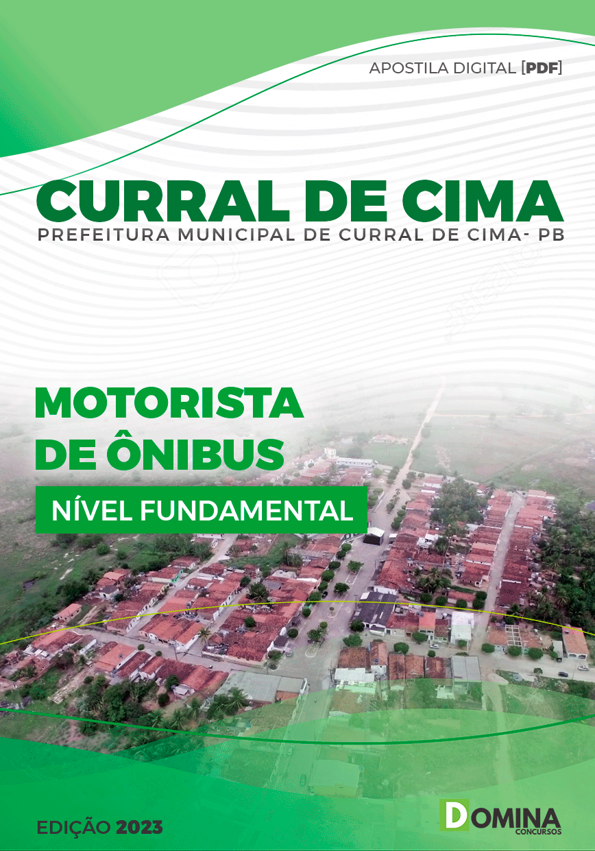 Apostila Pref Curral de Cima PB 2023 Motorista Ônibus