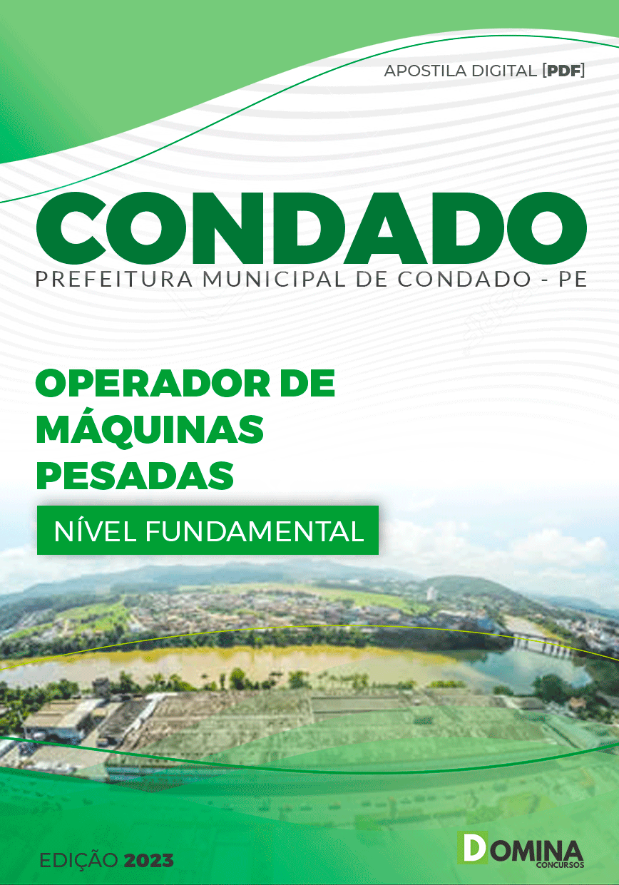 Apostila Pref Condado PE 2023 Operador Máquinas Pesadas