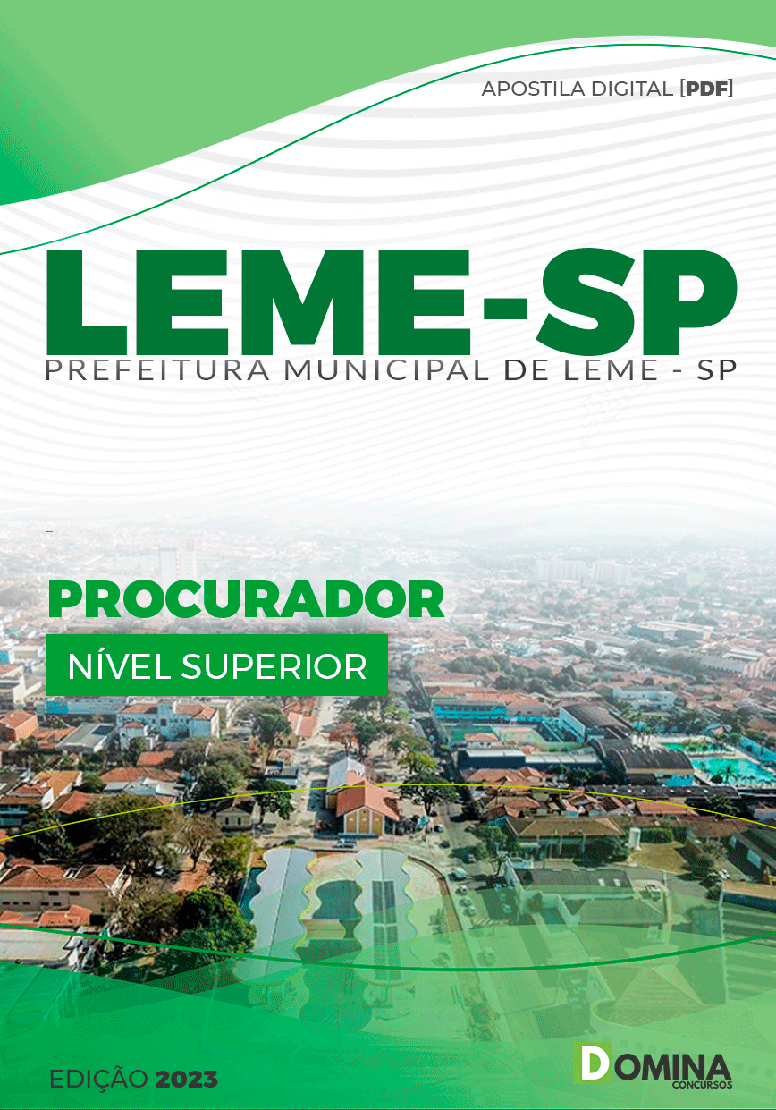 Apostila Pref Leme SP 2023 Procurador