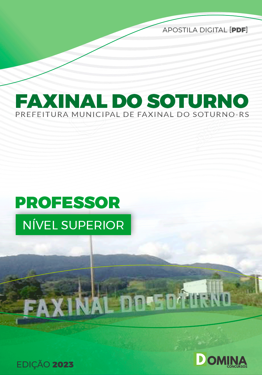 Apostila Pref Faxinal Soturno RS 2023 Professor