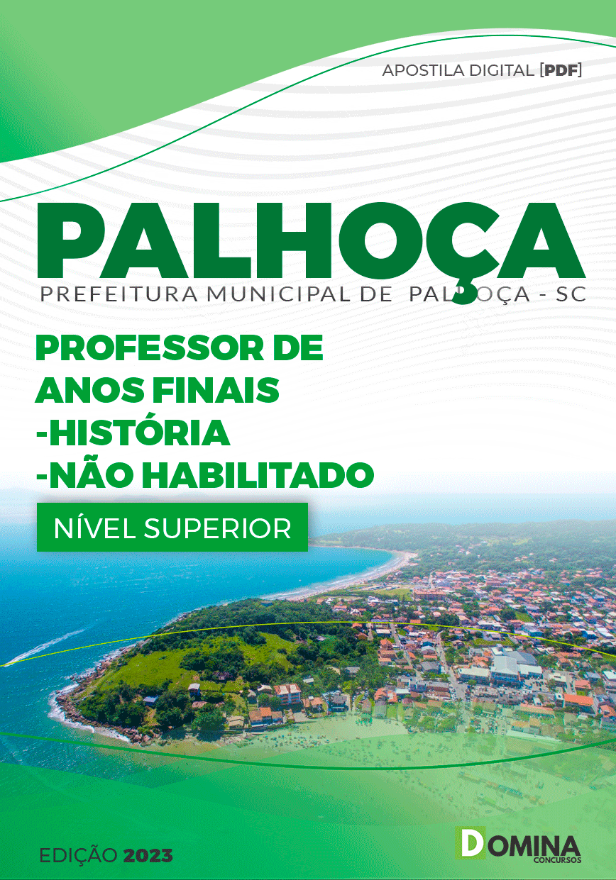 Pref Palhoça SC 2023 Prof Anos Finais História Não Habilitado